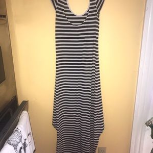 Nice long striped dress!